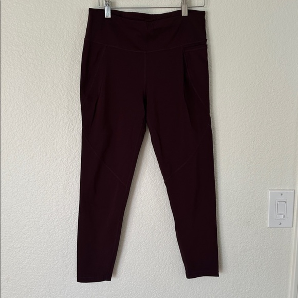 Sweaty Betty The Power Leggings in Deep Burgundy